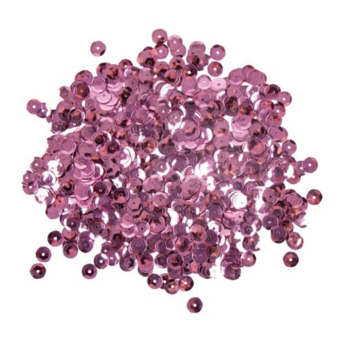 Paillettes Bombées, 6mm Ø, Rose Ancien, Boîte - 4000 Pces