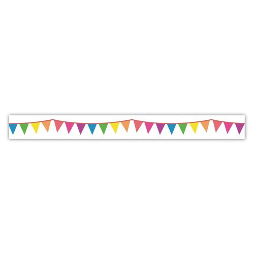 Washi Tape Party Fanion, 15mm, Rouleau 15m