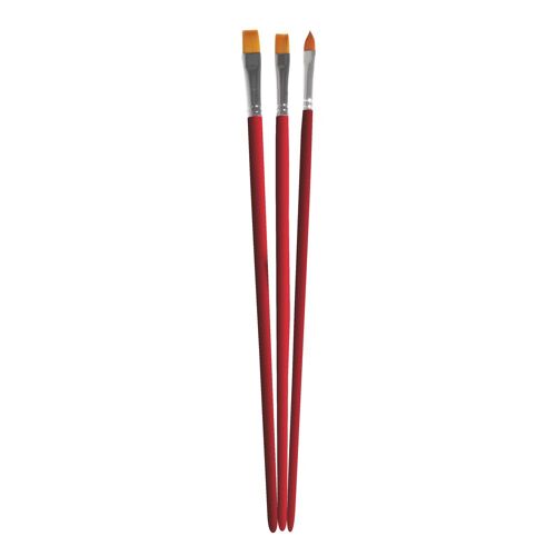 Set De Pinceaux "Art" Assortis, Fsc 100, Synthétique, Tige Longue, 3 Pces