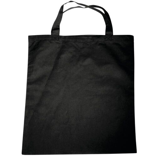Sac En Coton, Noir, 42x38cm