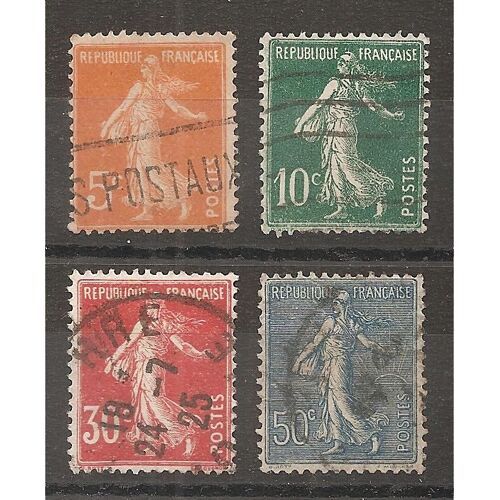 158 À 161 (1921) Série Des Semeuses Oblitérées (Cote 4e) (4615)