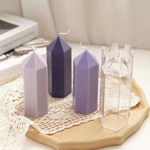 Moules De Fabrication De Bougies En Cire D'abeille Pour Mak, En Forme De Pilier Hexagonal