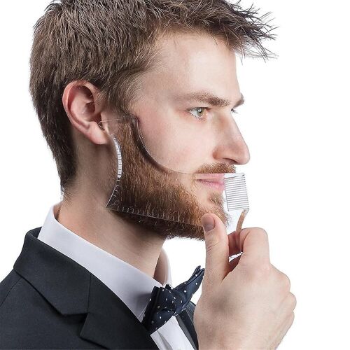 Nouveaux Arrivants Outil De Shaper De Barbe Pour Hommes Modèle Transparent Modèles De Peigne De Style