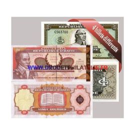 Haiti 4 Billets De Banque Differents