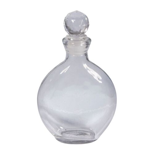 Flacon En Verre Plat, 9x3x11,5cm, Av. Bouchon Acrylique, 150ml