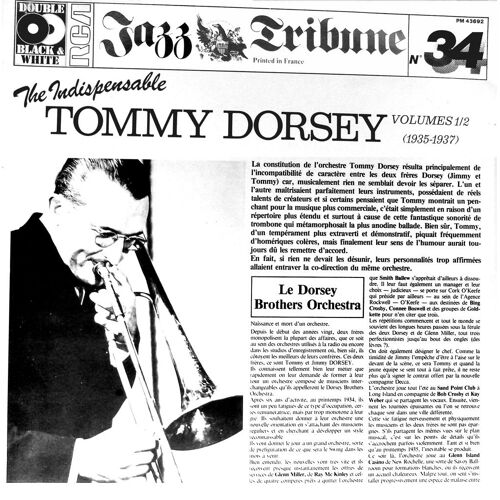 Jazz Tribune N° 34 - Pm 43692 - The Indispensable Tommy Dorsey - (1935 - 1937)