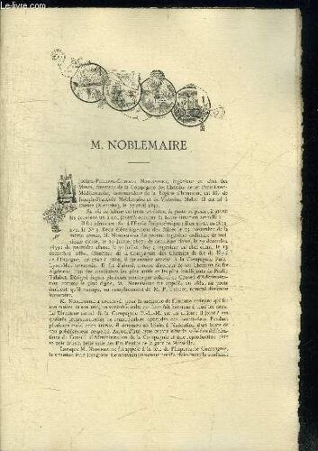M. Noblemaire / Feuillet Double