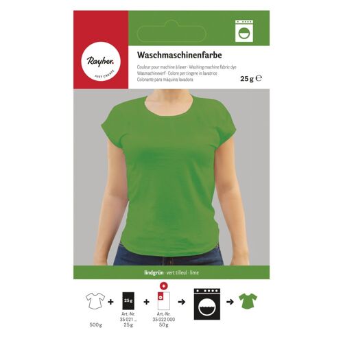 Couleur Pour Machine À Laver, Vert Tilleul, Pour 500 G De Tissu, 25g
