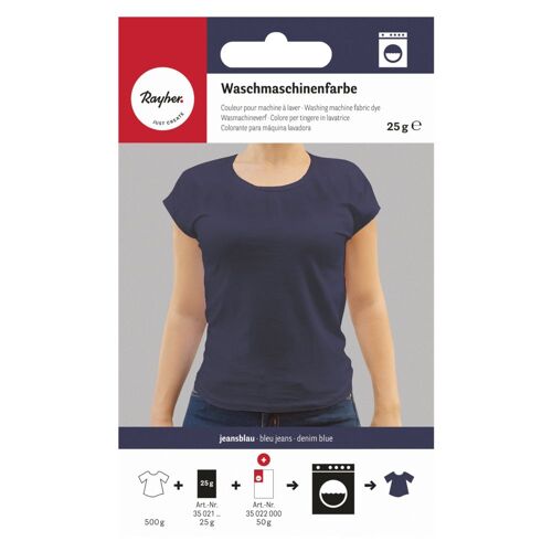 Couleur Pour Machine À Laver, Bleu Jeans, Pour 500 G De Tissu, 25g