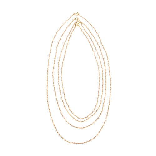 Chaîne À Maillons, Or, 60cm, 2x3mm, 1 Pce.