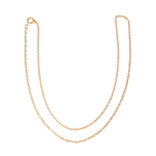 Chaîne À Maillons, Or, 50cm, 2x3mm, 1 Pce.