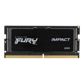 Kingston FURY Impact - DDR5 - kit - 64 Go: 2 x 32 Go - SO DIMM 262 broches - 4800 MHz / PC5-38400 - CL38 - 1.1 V - mémoire sans tampon - on-die ECC