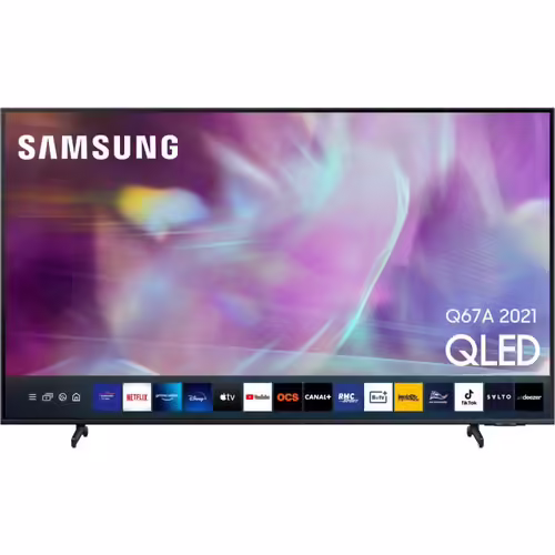 Samsung QE65Q67AAU - 65" Q67A Series TV LCD rétro-éclairée par LED - QLED - Smart TV - Tizen OS - 4K UHD (2160p) 3840 x 2160 - HDR - Quantum Dot - gris titan