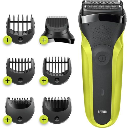 Braun Series 3 Shave&style 300bt 3-In-1 - Rasoir - Sans Fil - Noir/Vert