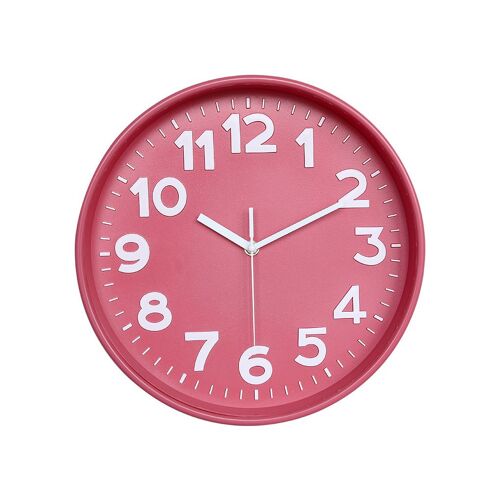 Horloge murale silencieuse à piles, horloge de chevet suspendue en métal, décoration de maison