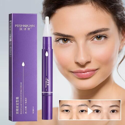 Crème Liftante Définissante Des Paupières Appliquée Par Paires Et Pâte Naturelle Crème Liftante Des Paupières Double Crème De Mise En Forme Des Paupières Longue Durée D'action Double Paupière Invisibl