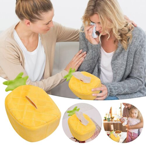 Ananas Peluche Fruit Tissue Box Voiture Tissue Box Fournitures ménagères Tissue Box