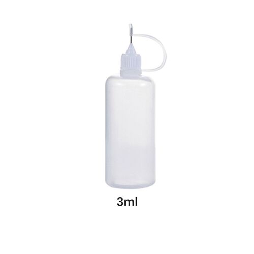 Bouteilles de rangement en plastique léger, 5 pièces, étui, bons vases, papier, blanc, 3ml