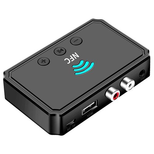 Récepteur Audio Bluetooth New-Bt Sans Fil, Adaptateur Audio Stéréo, Nfc, 5.0mm, Aux Rca, Musique, Voiture, 3.5