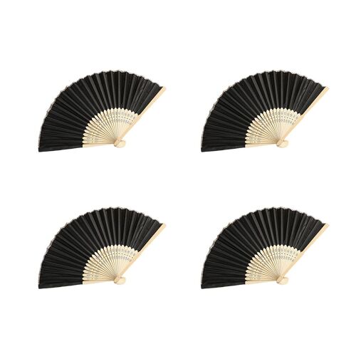 Ventilateur de scène pliable léger, Vintage, résistant à l'usure, 4 pièces