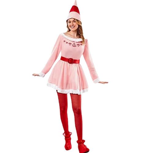Femmes Noël Cosplay Costume De Père Noël Manches Longues Cap Costume Pour Adultes Femmes Barre Club Mas Costume Robe De Scène