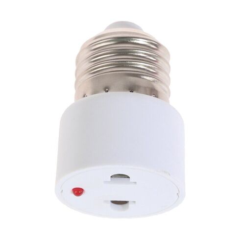 Adaptateur de Base d'Ampoule à Vis, Convertisseur de Support de Lampe, 1 Pièce, 220V, ABS Blanc, Accessoires de Connecteur, Prise US/EU