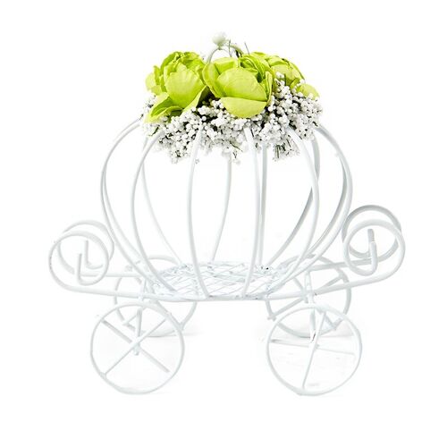 Boîte à Bonbons Blanche en Métal avec Fleuron, Décor de ixde Noël, Cadeau pour Enfant, 1 Pièce