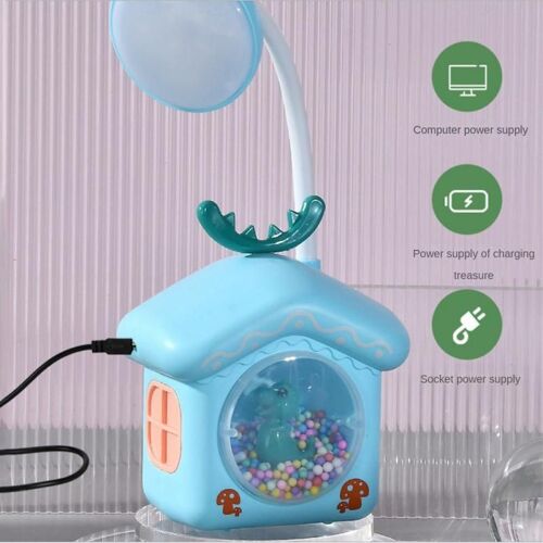 Lampe De Lecture De Dessin Animé Pour Enfants Et Étudiants, Chargement Usb, Lampe De Table Pliante, Lumière Douce