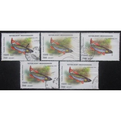 Madagascar N°1404 X 5 Oblitéré