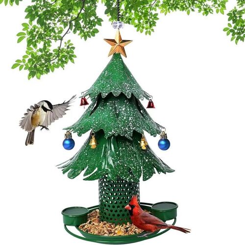 Mangeoires À Graines Pour Oiseaux, Pour Arbre De Noël, Pour Suspension Extérieure, Étanche, Grande Capacité, Pour Jardin
