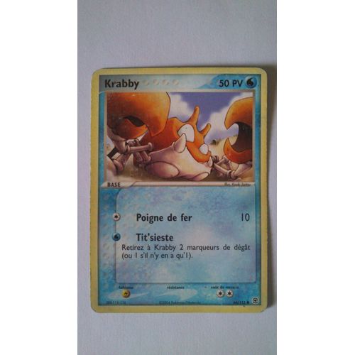 Krabby 66/112 Set Ex Rouge Feu & Vert Feuille Fr