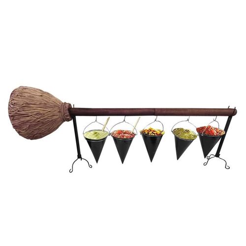 Support de bol à Snack avec manche pour Halloween, supports à Dessert, assiettes à fruits, stockage de collations de fête pour Festival, mariage, Halloween