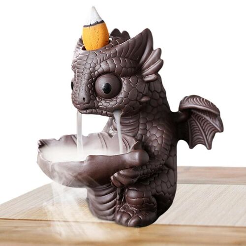 Brûleur d'encens cascade de dinosaure, support à reflux, aromathérapie, cascade, décoration d'intérieur, aide à se détendre, humeur, créer, confortable