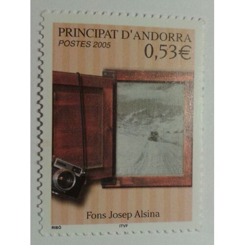Timbre Principat D'andorra 2005 Yvert Et Tellier N°617 Fons Josep Alsina Neuf** Gomme Intacte