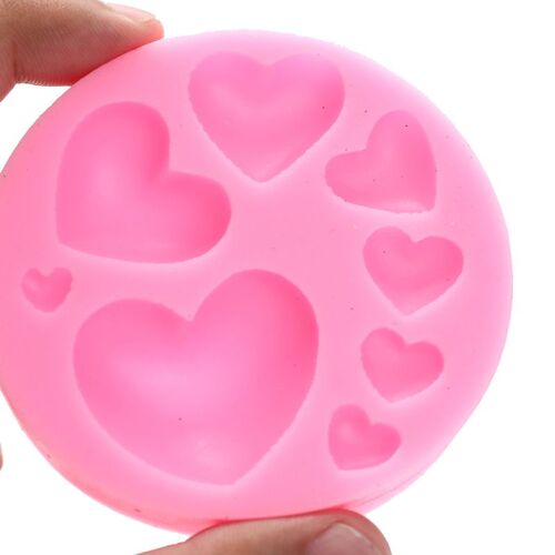 Moule À Fondant En Silicone En Forme De Coeur, 1 Pièce, Décoration De Gâteau À Bonbons, Outil De Cuisson Au Chocolat