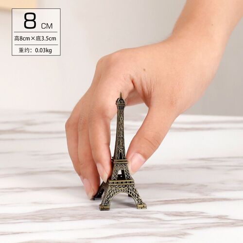 Statue de la tour Eiffel en Bronze, 1 pièce, décoration Antique de maison, modèle artisanal Vintage en métal
