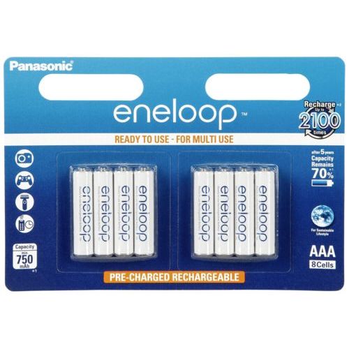 Panasonic BK-4MCCE/8BE pile domestique Batterie rechargeable AAA Hybrides nickel-métal (NiMH)