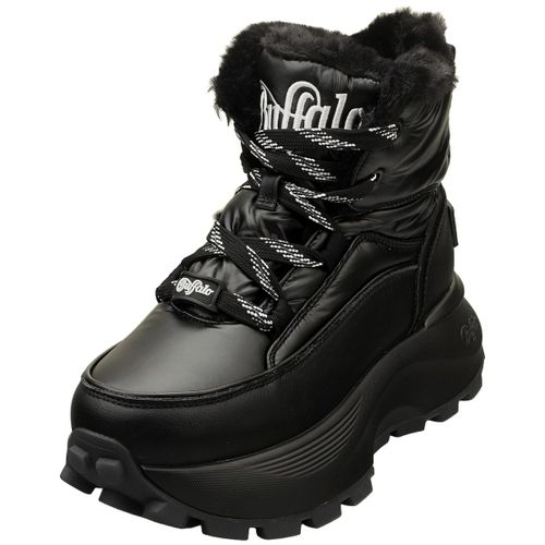 Chaussures Buffalo Manhattan Vegan Bottines Plateforme Noir