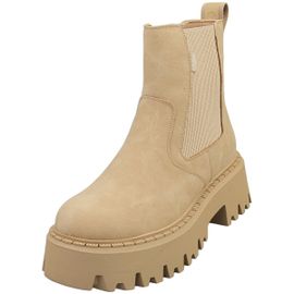 Buffalo Aspen Vegan Chelsea Boots Femme Marron