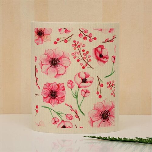 Serviette de Cuisine en Coton et Fibre Poreuses, Absorbe Rapidement l'Eau, Économe en Travail, Absorbante, Tricotée, Importée