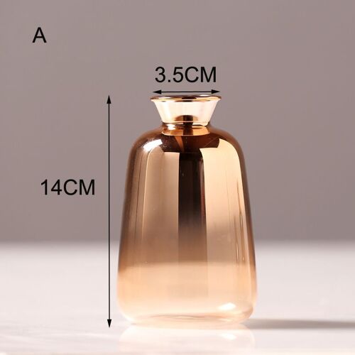 Vase Hydroponique Moderne en Verre Plaqué Or, Petits Vases, Décor de Fleurs vaccées, Grande-Bretagne, Nombreuses Décorations de Mariage et de Maison, 2022