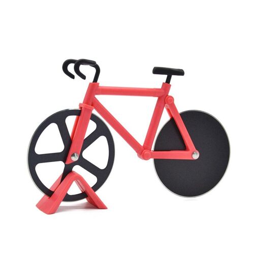 Couteau À Pizza Antiadhésif En Acier Inoxydable, Roue En Forme De Vélo, Rouleau De Vélo, Outil De Cuisson, Gadget De Cuisine