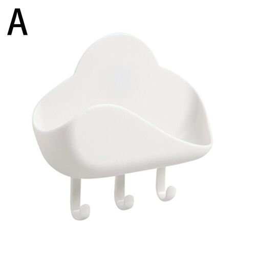 Boîte à savon murale à colle forte, sans poinçon, crochet nuage, douche adhésive, cuisine personnalisée, porte-savon mural suspendu, salle de rangement K0k8