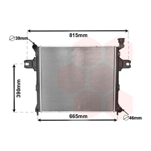 Radiateur, Refroidissement Du Moteur Jeep Commander De 09/2005 À 12/2010