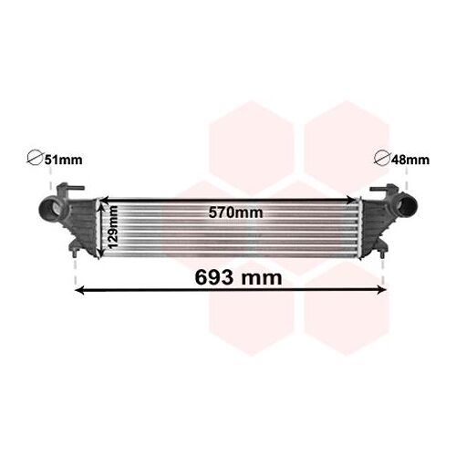 Intercooler, Échangeur Fiat 500l De 09/2012 À Aujourd'hui