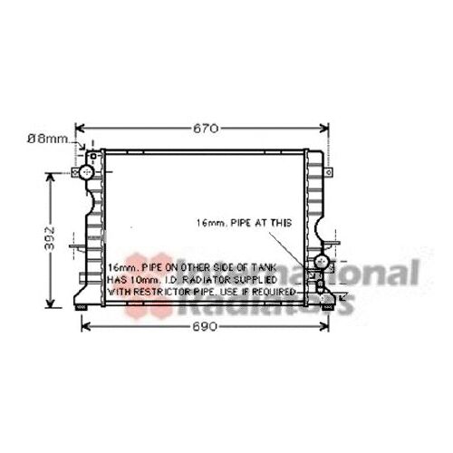 Radiateur, Refroidissement Du Moteur Land Rover Defender Cabrio De 06/1998 À Aujourd'hui