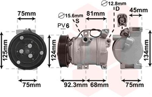 Compresseur, Climatisation Mazda 3 De 12/2006 À 06/2009