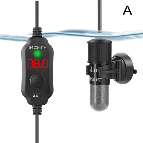 Chauffage D'aquarium 10w, Régulateur De Température 18 ?-34 ?, Thermostat, Chauffage Numérique, Mini Affichage, Tige De Tortue, I1h2