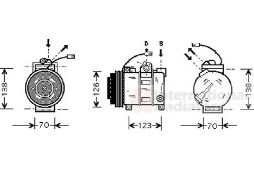 Compresseur, Climatisation Audi A4 De 09/1997 À 11/2000