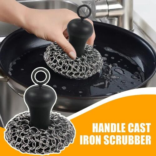 Brosse sphérique en acier pour Pot de cuisine, outil de nettoyage de la vaisselle, forte décontamination, pour outils de nettoyage de cuisine, Y5f1